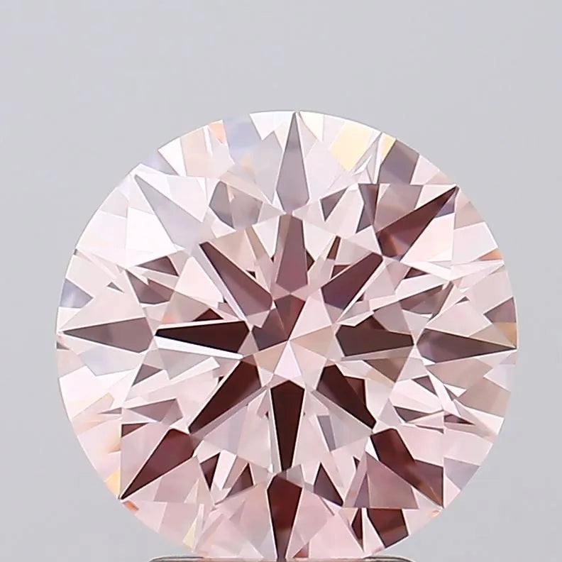 3.25ct Round Lab Grown Diamond (Colour Fancy Intense Pink, Clarity VVS1, Cut ID, IGI Certified)