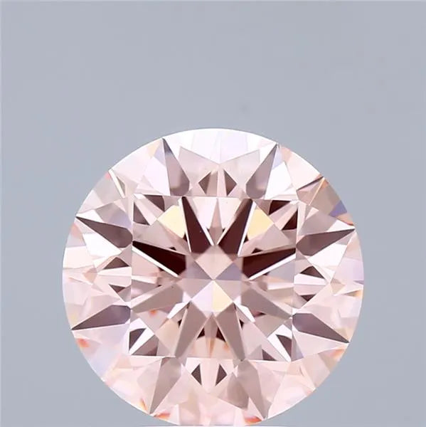 3.26ct Round Lab Grown Diamond (Colour Fancy Intense Pink, Clarity VS1, Cut ID, IGI Certified)