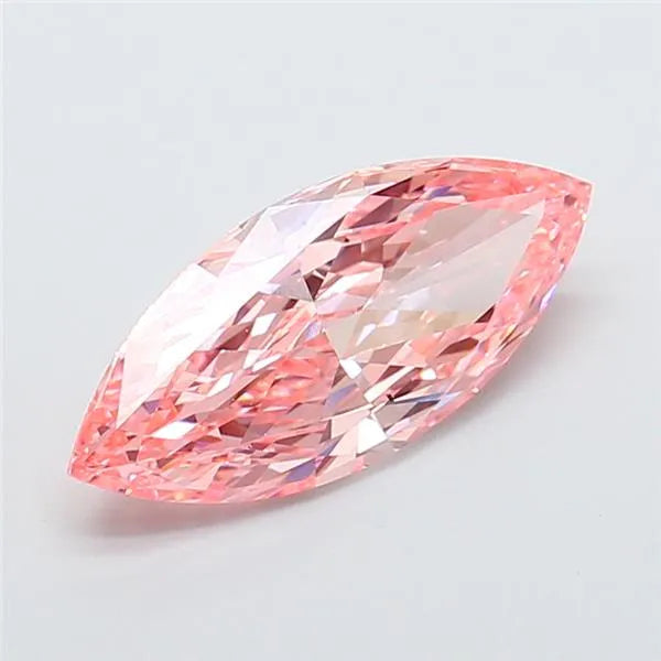3.27ct Marquise Lab Grown Diamond (Colour Fancy Vivid Pink, Clarity VS2, IGI Certified)