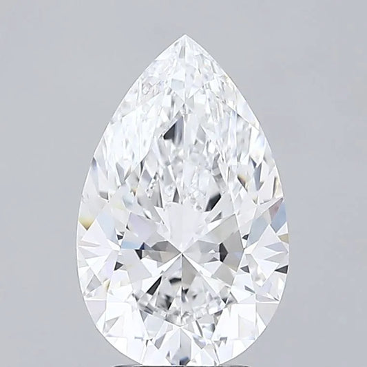 3.27ct Pear Lab Grown Diamond (Colour D, Clarity VVS1, IGI Certified)