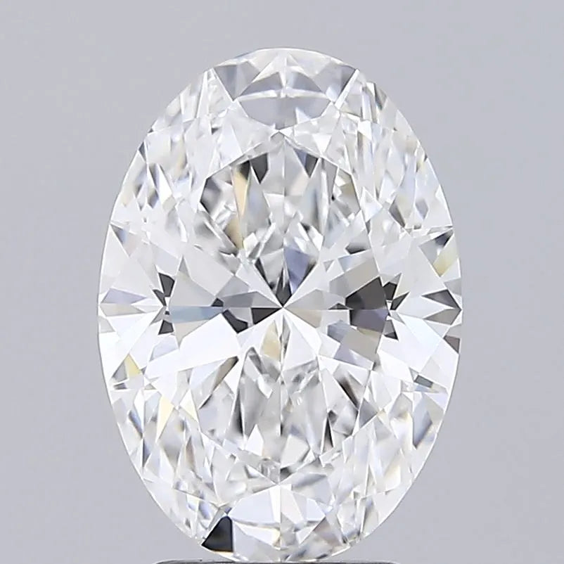 3.28ct Oval Lab Grown Diamond (Colour D, Clarity VVS2, IGI Certified)