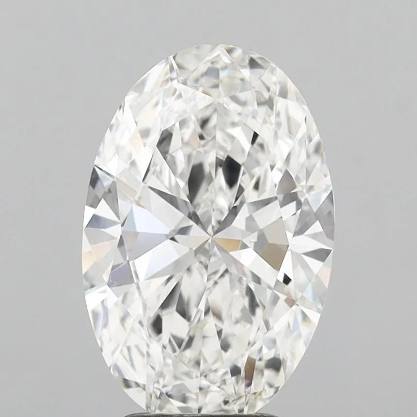 3.28ct Oval Lab Grown Diamond (Colour E, Clarity VVS2, IGI Certified)