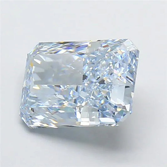 3.28ct Radiant Lab Grown Diamond (Colour Fancy Light Blue, Clarity VVS1, IGI Certified)