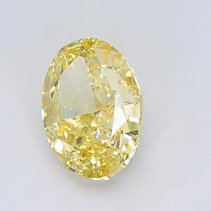 3.29ct Oval Lab Grown Diamond (Colour Fancy Intense Yellow, Clarity VVS2, IGI Certified)