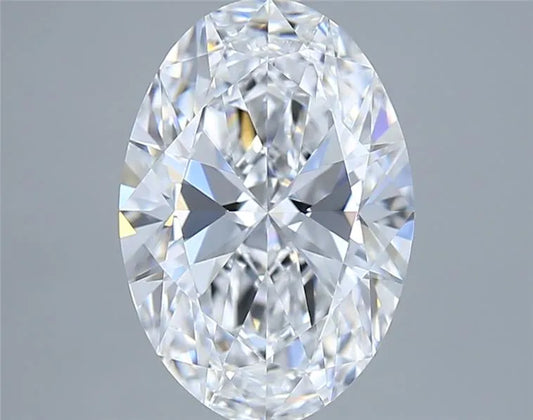 3.30ct Oval Lab Grown Diamond (Colour D, Clarity IF, IGI Certified)