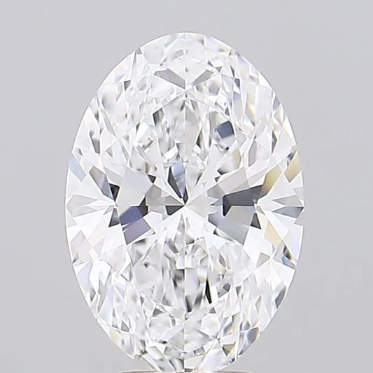 3.30ct Oval Lab Grown Diamond (Colour D, Clarity IF, IGI Certified)