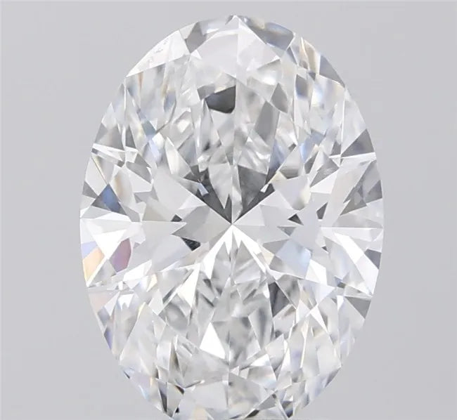 3.30ct Oval Lab Grown Diamond (Colour D, Clarity VVS2, IGI Certified)