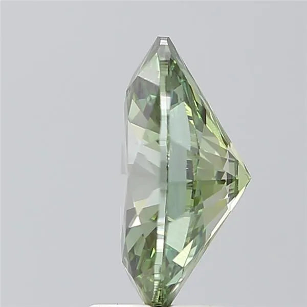 3.30ct Oval Lab Grown Diamond (Colour Fancy Vivid Green, Clarity VVS2, IGI Certified)