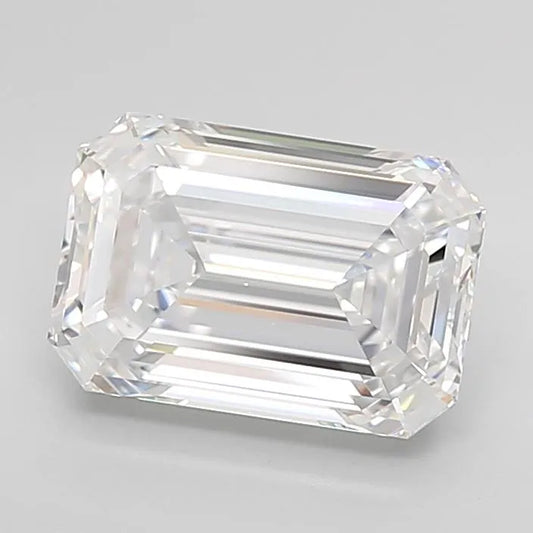 3.31ct Emerald Lab Grown Diamond (Colour D, Clarity IF, Cut EX, IGI Certified)