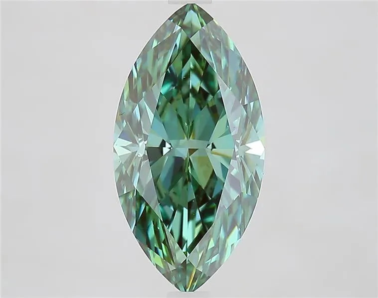 3.31ct Marquise Lab Grown Diamond (Colour Fancy Vivid Green, Clarity VVS2, IGI Certified)