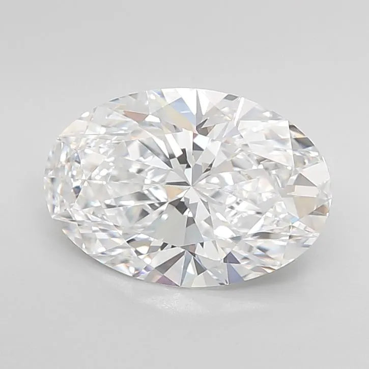 3.31ct Oval Lab Grown Diamond (Colour D, Clarity IF, IGI Certified)