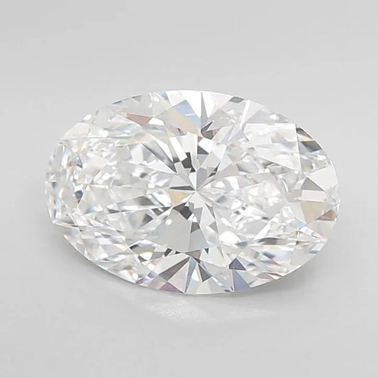 3.31ct Oval Lab Grown Diamond (Colour D, Clarity IF, IGI Certified)