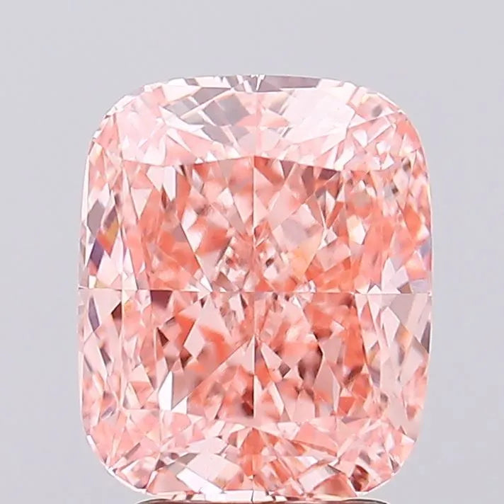 3.32ct Cushion modified Lab Grown Diamond (Colour Fancy Vivid Pink, Clarity VVS2, IGI Certified)