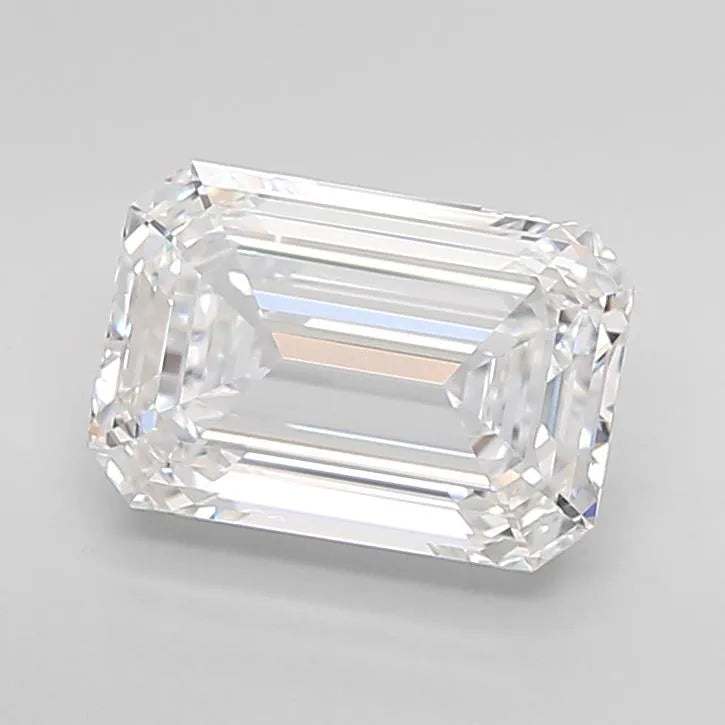3.32ct Emerald Lab Grown Diamond (Colour D, Clarity IF, Cut EX, IGI Certified)