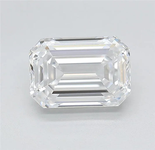 3.33ct Emerald Lab Grown Diamond (Colour D, Clarity IF, Cut EX, IGI Certified)