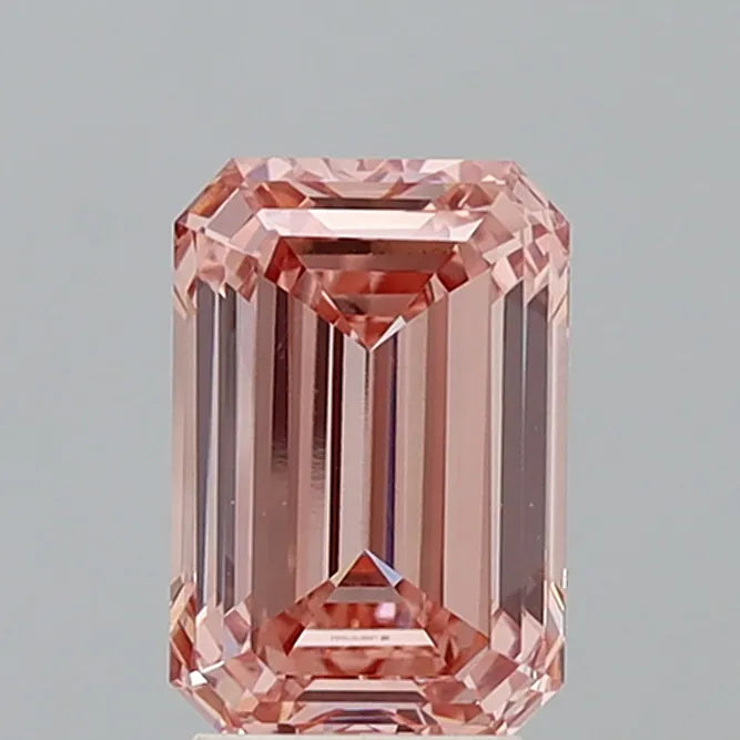 3.33ct Emerald Lab Grown Diamond (Colour Fancy Intense Pink, Clarity VS1, IGI Certified)