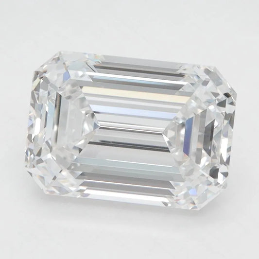 3.34ct Emerald Lab Grown Diamond (Colour D, Clarity VVS1, IGI Certified)