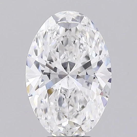3.34ct Oval Lab Grown Diamond (Colour D, Clarity IF, IGI Certified)