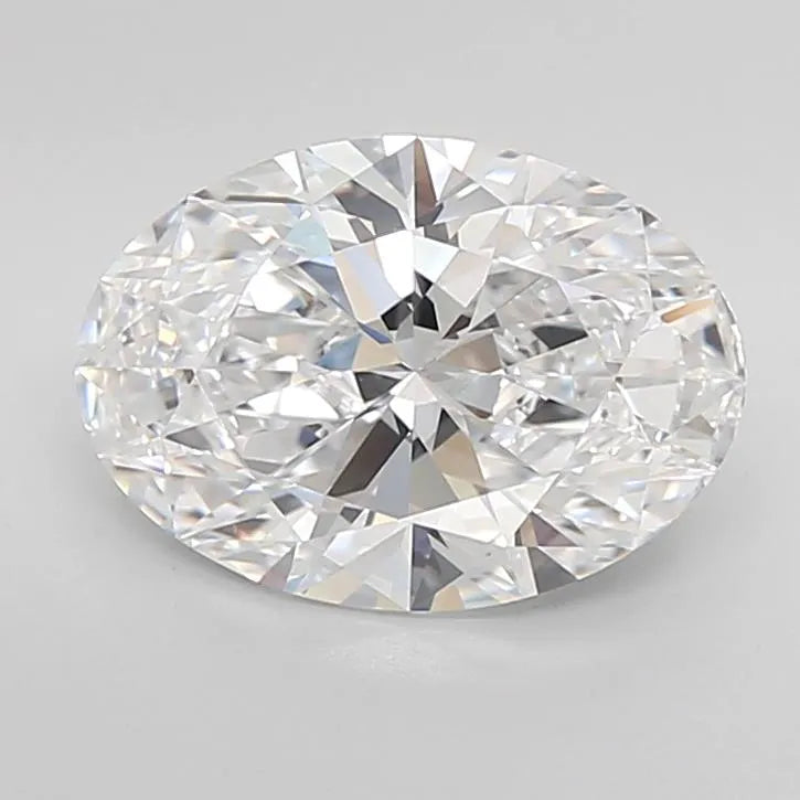 3.35ct Oval Lab Grown Diamond (Colour D, Clarity IF, Cut EX, IGI Certified)