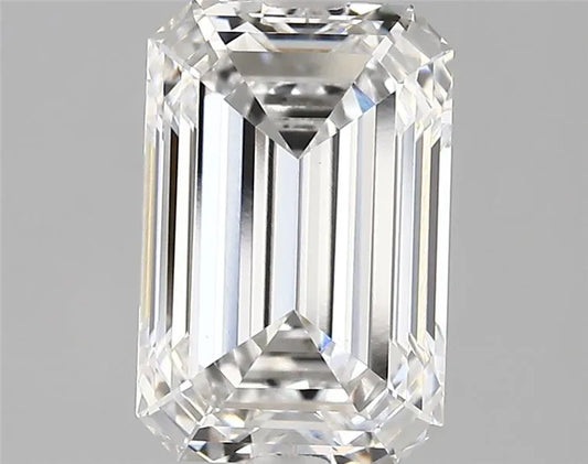 3.36ct Emerald Lab Grown Diamond (Colour D, Clarity VVS2, IGI Certified)