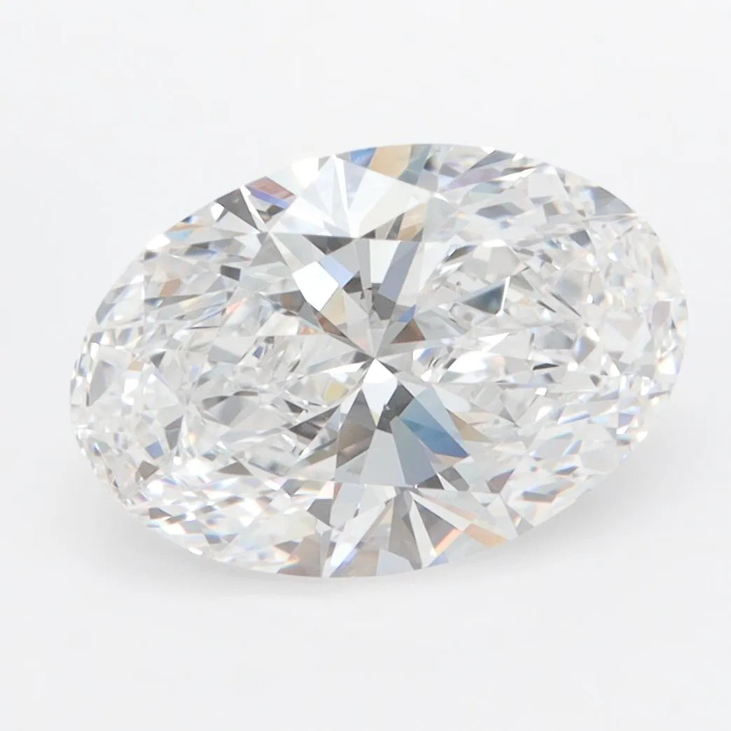 3.37ct Oval Lab Grown Diamond (Colour D, Clarity IF, IGI Certified)