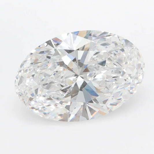 3.37ct Oval Lab Grown Diamond (Colour D, Clarity IF, IGI Certified)