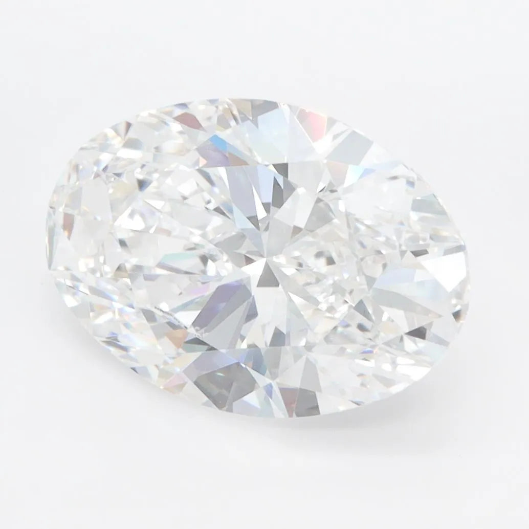 3.37ct Oval Lab Grown Diamond (Colour D, Clarity IF, IGI Certified)