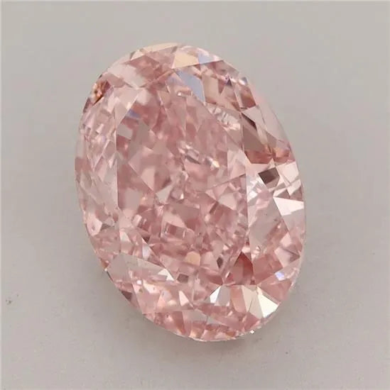 3.37ct Oval Lab Grown Diamond (Colour Fancy Vivid Pink, Clarity VS1, IGI Certified)
