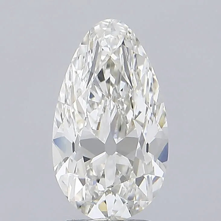 3.37ct Pear Lab Grown Diamond (Colour H, Clarity VVS2, IGI Certified)