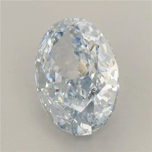3.39ct Oval Lab Grown Diamond (Colour Fancy Intense Blue, Clarity VVS2, IGI Certified)
