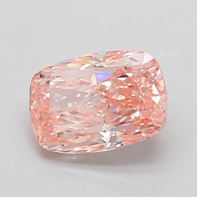 3.40ct Cushion modified Lab Grown Diamond (Colour Fancy Vivid Pink, Clarity VS1, IGI Certified)