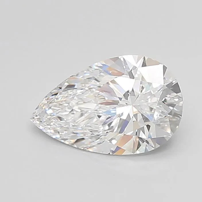 3.40ct Pear Lab Grown Diamond (Colour D, Clarity IF, Cut EX, IGI Certified)