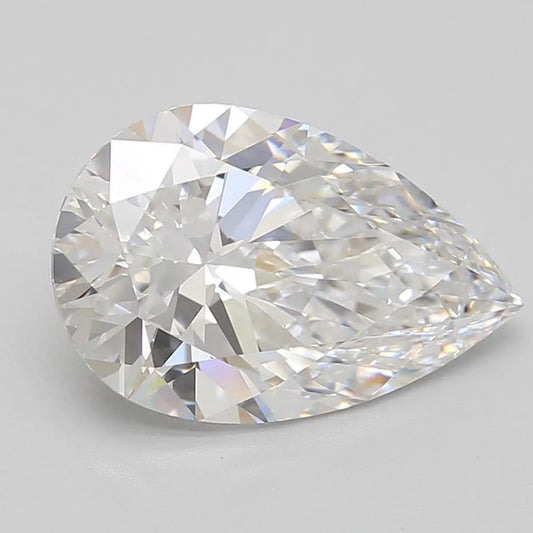 3.40ct Pear Lab Grown Diamond (Colour F, Clarity IF, GIA Certified)