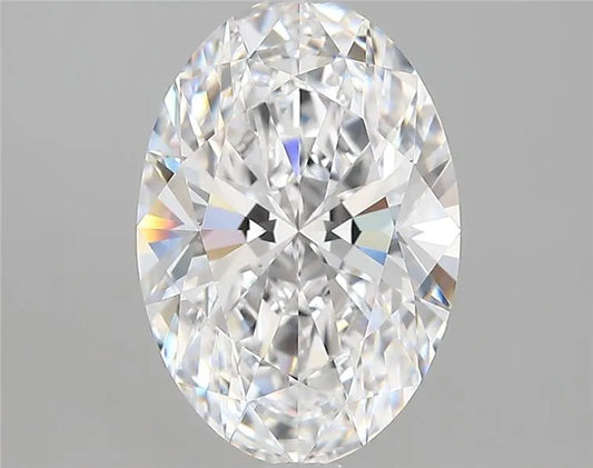 3.41ct Oval Lab Grown Diamond (Colour D, Clarity FL, IGI Certified)