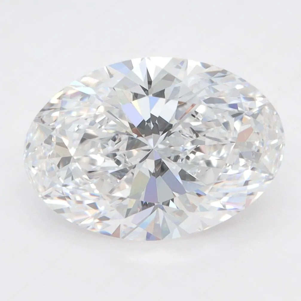 3.41ct Oval Lab Grown Diamond (Colour D, Clarity IF, IGI Certified)