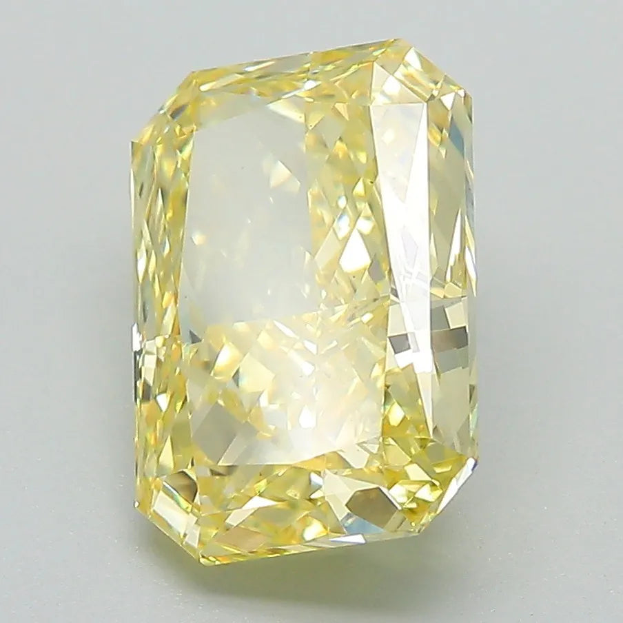 3.41ct Radiant Lab Grown Diamond (Colour Fancy Vivid Yellow, Clarity VS1, IGI Certified)