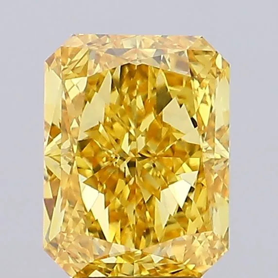 3.41ct Radiant Lab Grown Diamond (Colour Fancy Vivid Yellow, Clarity VVS2, IGI Certified)