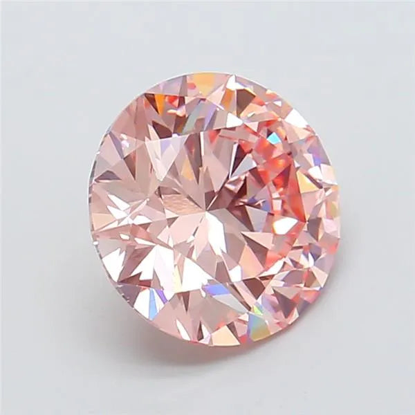 3.41ct Round Lab Grown Diamond (Colour Fancy Intense Pink, Clarity VS1, Cut ID, IGI Certified)
