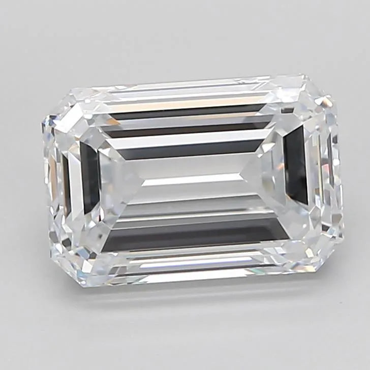 3.42ct Emerald Lab Grown Diamond (Colour E, Clarity IF, Cut EX, IGI Certified)