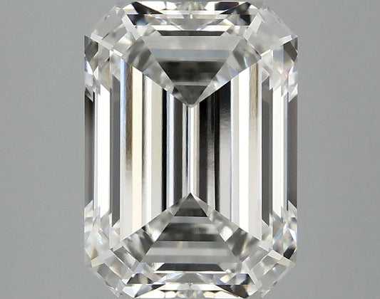 3.42ct Emerald Lab Grown Diamond (Colour F, Clarity VVS2, IGI Certified)