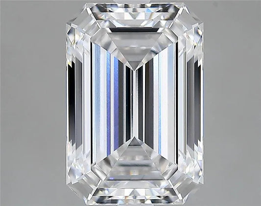 3.43ct Emerald Lab Grown Diamond (Colour D, Clarity VVS2, IGI Certified)