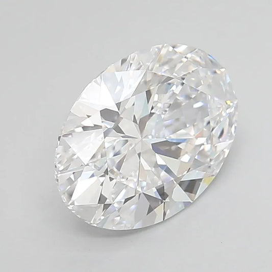 3.43ct Oval Lab Grown Diamond (Colour D, Clarity IF, Cut EX, IGI Certified)