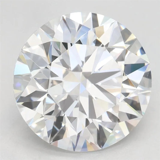 3.44ct Round Lab Grown Diamond (Colour D, Clarity VVS1, Cut EX, GIA Certified)