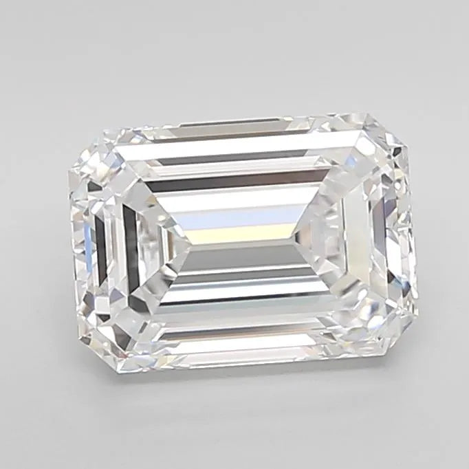 3.46ct Emerald Lab Grown Diamond (Colour D, Clarity IF, Cut EX, IGI Certified)