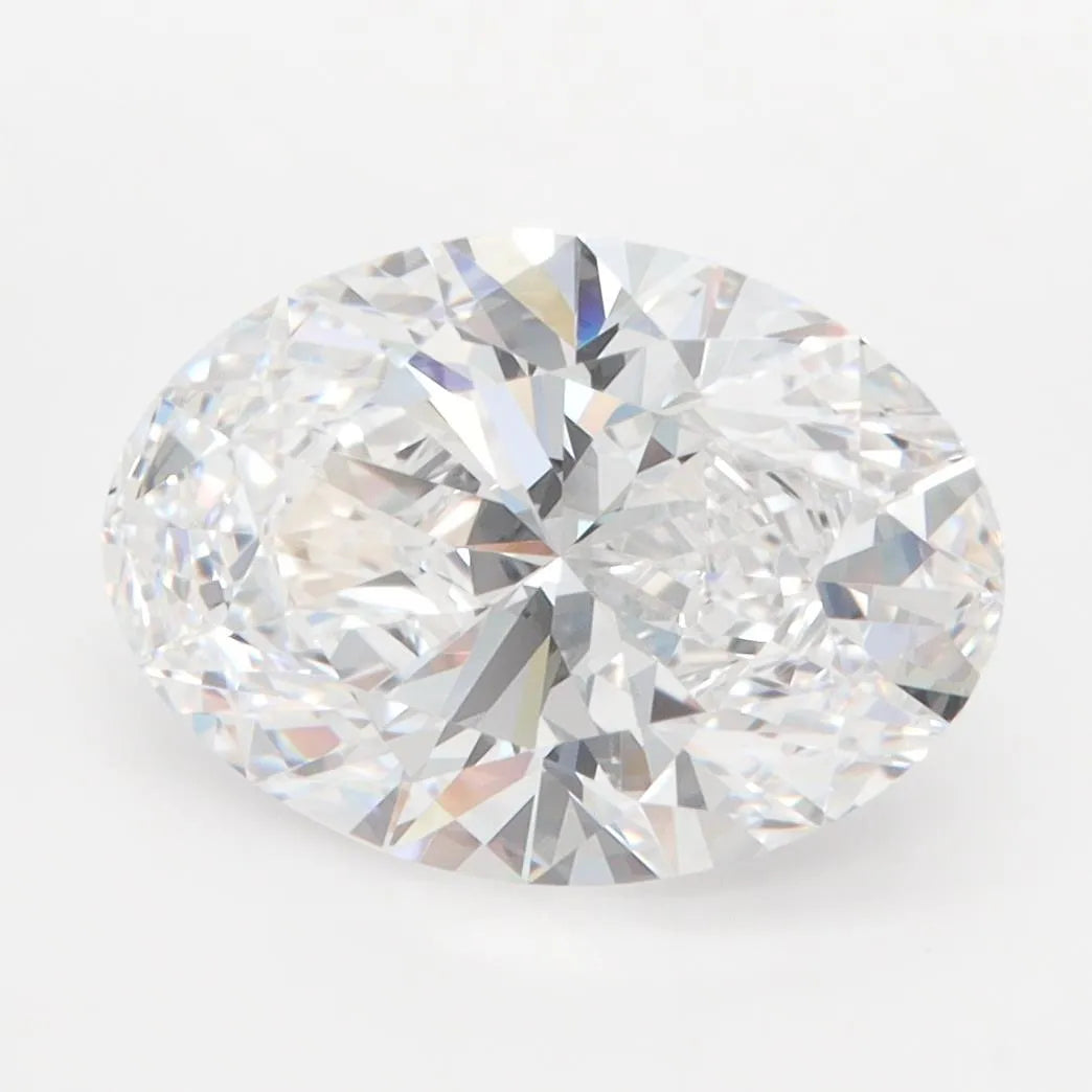 3.46ct Oval Lab Grown Diamond (Colour D, Clarity IF, IGI Certified)