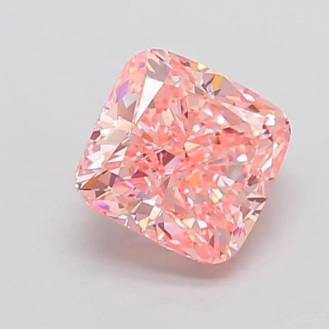 3.48ct Cushion brilliant Lab Grown Diamond (Colour Fancy Intense Pink, Clarity VVS2, IGI Certified)