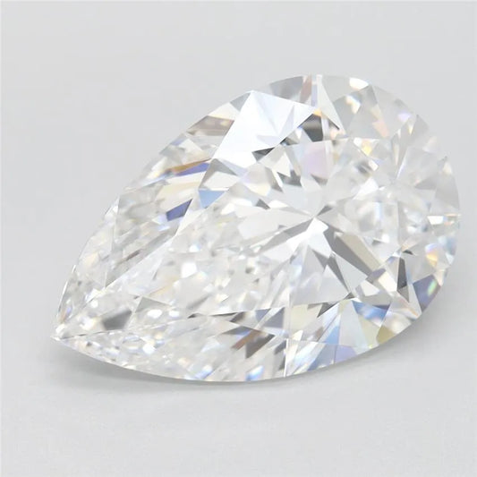 3.48ct Pear Lab Grown Diamond (Colour D, Clarity VVS1, IGI Certified)