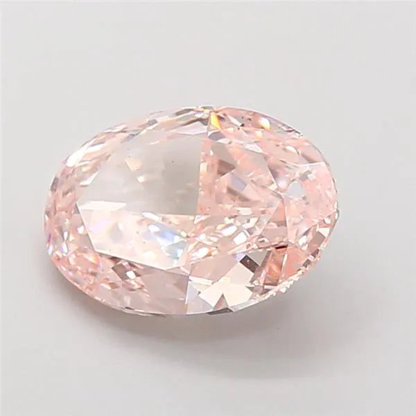 3.49ct Oval Lab Grown Diamond (Colour Fancy Pink, Clarity VS1, IGI Certified)