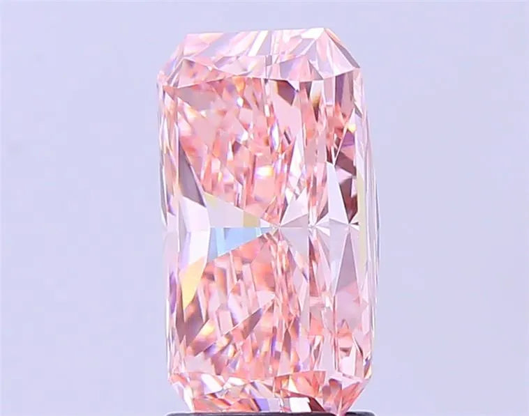 3.49ct Radiant Lab Grown Diamond (Colour Fancy Vivid Pink, Clarity VVS2, IGI Certified)