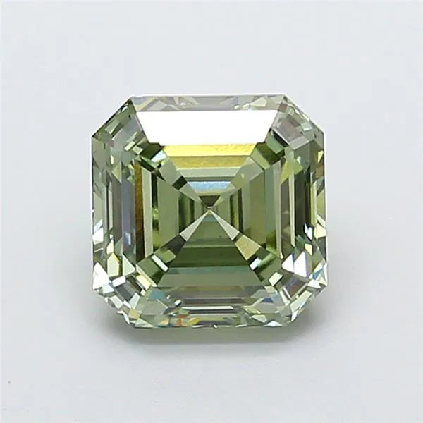 3.50ct Asscher Lab Grown Diamond (Colour Fancy Vivid Green, Clarity VVS2, IGI Certified)